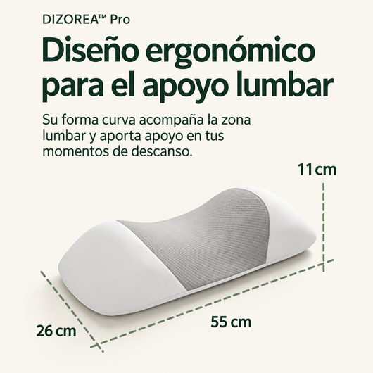 DIZOREA™ Pro — Almohada de soporte lumbar