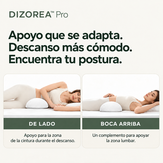 DIZOREA™ Pro — Almohada de soporte lumbar